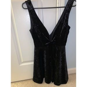 Lulu’s Velvet Party Dress w/ Plunge Neck